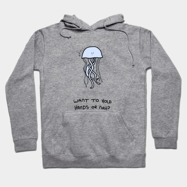 Grumpy Jellyfish Hoodie by grumpyanimals